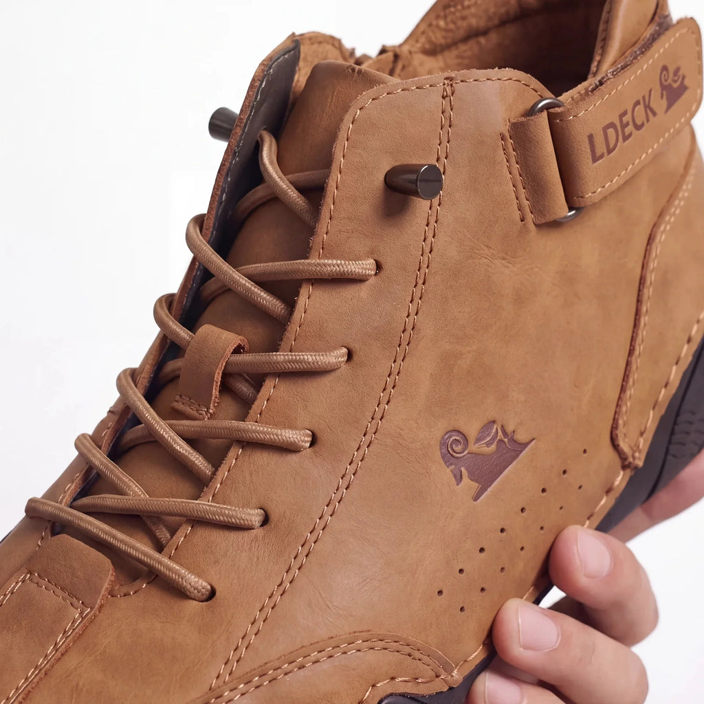 Chaussures Orthopédiques Respirantes en Cuir Vegan Semelle Plateforme Confort